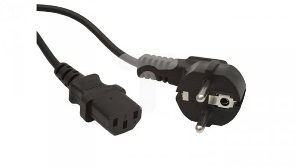 Kabel zasilający CEE 7/7 - IEC 320 C13 1.8m czarny CA-C13C-10CC-0018-BK