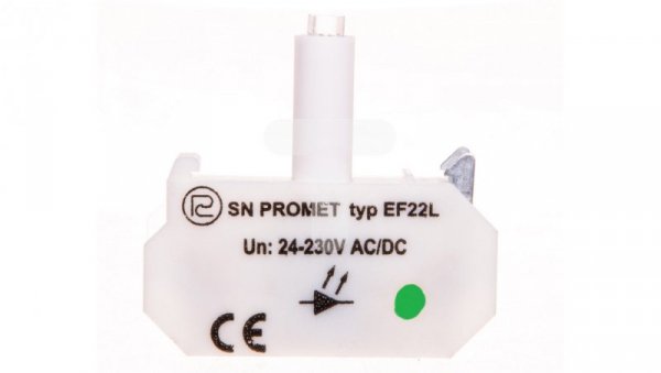 Blok podświetlający LED uniwersalny EF22LN zielony 24-230V AC/DC W0-Ł NEF22 EF22LN Z