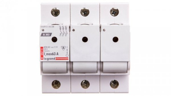Rozłącznik bezpiecznikowy 3P 63A D02 R303 MAKS /bez wkładek/ 606725