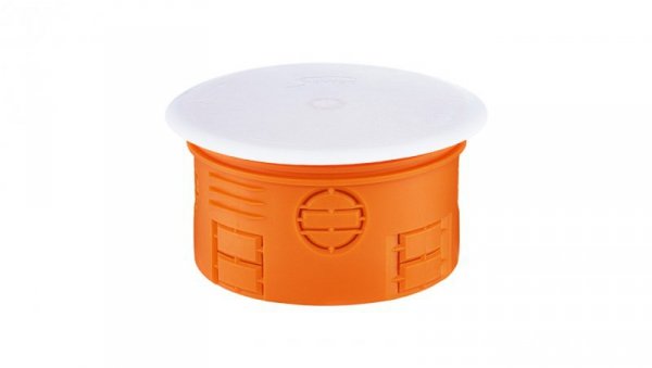 Puszka podtynkowa 80mm z pokrywą pomarańczowa Z80KF 33073008 /30szt./