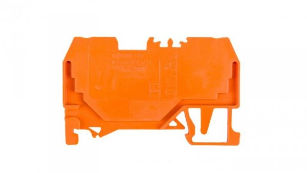 Złączka szynowa 2-przewodowa 2,5mm2 pomarańczowa 280-902
