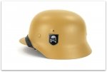 MH065 HEŁM NIEMIECKI M40 SS TOTENKOPF DAK - DUNKELGELB