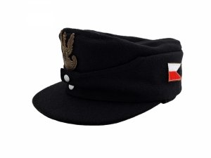 MC082 CZAPKA POLOWA M43 PROPORCZYK - POWSTANIE WARSZAWSKIE CZARNA