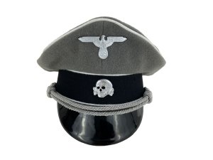 MC077  OFICERSKA CZAPKA  WAFFEN-SS - SZARA