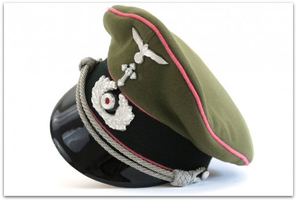 MC032 OFICERSKA CZAPKA GARNIZONOWA KAPELANA WEHRMACHTU - SUKNO