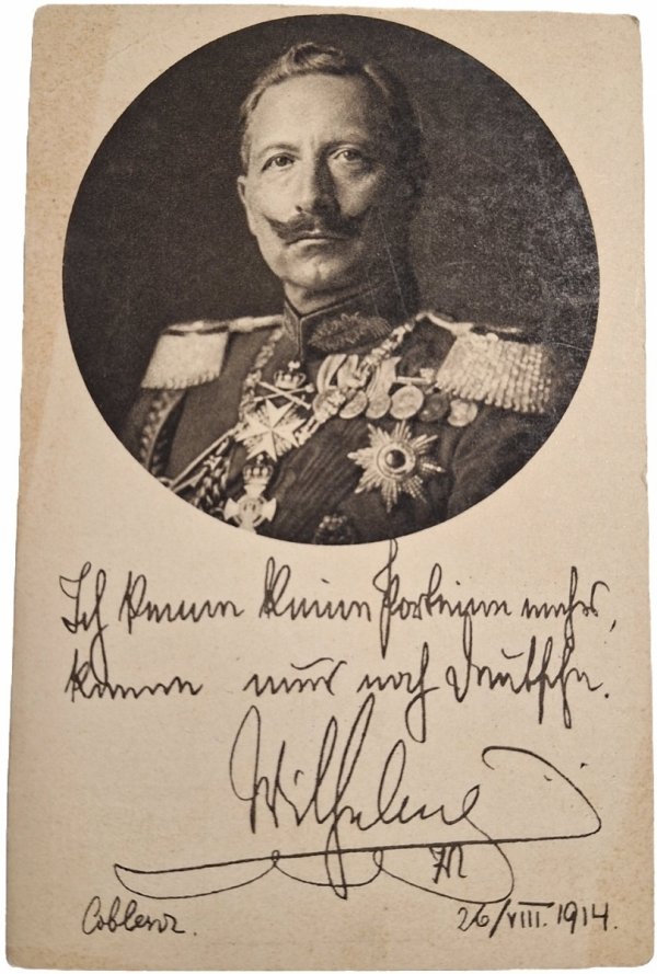 KP003  KAISER WILHELM II Hohenzollern (pocztówka 1914)