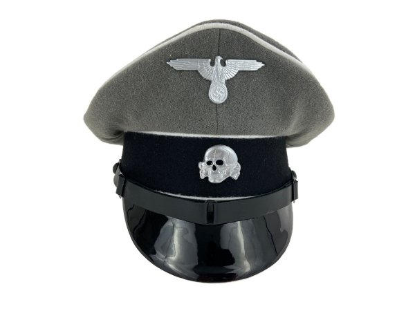 MC090  PODOFICERSKA CZAPKA  WAFFEN-SS SZARA