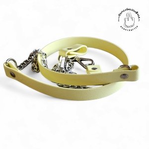 Zestaw do OBAG CHASE: Pasek naramienny z łańcuszkiem + zaczepy skręcane BIOTHANE® 2,0 CM Outlet - nr 105