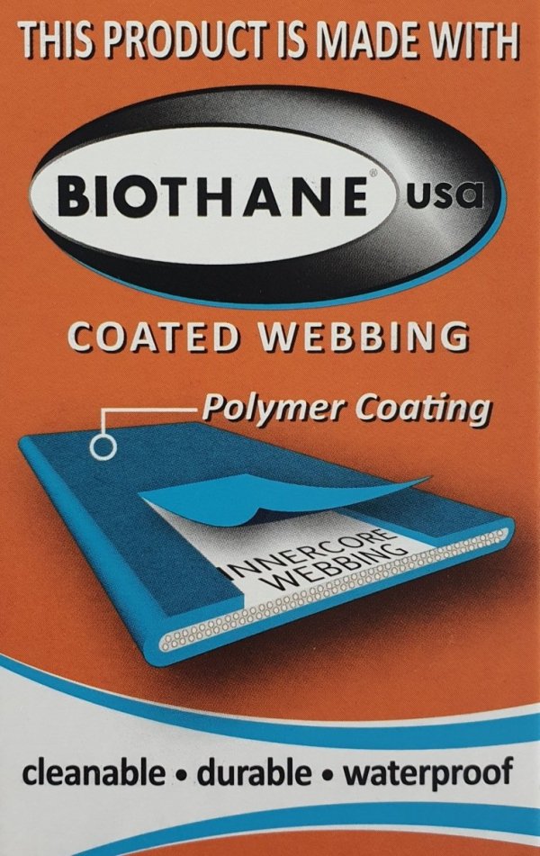 Linka dla psa CZARNO - KOLOROWA oryginalny BIOTHANE® 16 mm