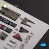 KELIK K72121 Jaguar GR.1/GR.3 - interior 3D decals for Italeri kit 1/72