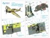 Quinta Studio QD48443 P-47B Thunderbolt 3D-Printed coloured Interior on decal paper (Dora Wings) 1/48
