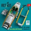 RESKIT RSU48-0295 Rafale (C, M) cockpit (Basic edition with 3D decals) for HobbyBoss kit (3D printed) 1/48