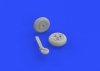 Eduard 672142 Spitfire Mk. XVI wheels - 3 spoke 1/72 EDUARD