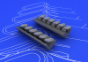 Eduard 648099 Spitfire exhaust stacks fishtail 1/48 (Eduard)
