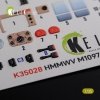 KELIK K35028 HMMWV M1097 3D Decal for ICM kit 1/35