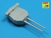 Aber 350L-30 Set of 8 pcs 381mm (15in) L42 Mk.I long barrels for Hood, Repulse, Queen Elisabeth, Vanguard (1:350)