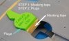 Omask 74822 Me-262 wheel bay plugs (for Hobby Boss) 1/48