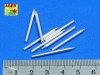 Aber 350L-08 Set of 8 pcs 406 mm barrels for Japanese ships Mutsu and Nagato (1:350)