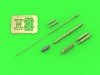 Master AM-48-125 AH-64 Apache - M230 Chain Gun barrel (30mm), Pitot Tubes and tail antenna (resin, PE and turned parts) 1:48