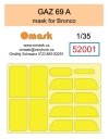 Omask 52001 GAZ 69 A mask (for Bronco) 1/35