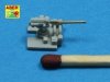 Aber 350L-07 Set of 12 pcs 127 mm universale barrels for U.S. Navy ships (1:350)