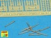 Aber 350L-56 Ships gun barrels in 1/350 scale Set of 10 pcs 3,7cm barrels for German Flak 42 with shields (1:350)