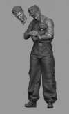 Panzer Art FI35-120 StuG driver with puppy 1/35