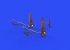 Eduard 648540 B-17G undercarriage legs BRONZE 1/48 HK MODELS
