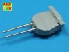 Aber 350L-30 Set of 8 pcs 381mm (15in) L42 Mk.I long barrels for Hood, Repulse, Queen Elisabeth, Vanguard (1:350)
