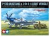 Tamiya 25205 North American P-51D Mustang & 1/4 ton 4x4 Light Vehicle Set 1/48