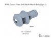 E.T. Model P35-302 WWII German 75mm KwK/Pak40 Muzzle Brake Type.2 ( 3D Print ) 1/35