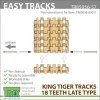 T-Rex Studio TR85057 King Tiger Tracks 18 Teeth Late Type Mirror Version 1/35