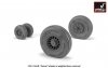 Armory Models AW32309 F-14A/B Tomcat early type wheels w/ weighted tires 1/32