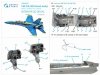 Quinta Studio QD48215 F/A-18D Early 3D-Printed & coloured Interior on decal paper (Kinetic) 1/48