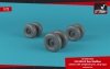 Armory Models AW72343 CH-53 Sea Stallion wheels w/ weighted tires, early 1/72