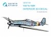 Quinta Studio QD32128 Ta 152H 3D-Printed & coloured Interior on decal paper (Zoukei-Mura) 1/32