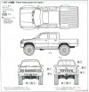 Aoshima 06131 Hilux Pickup Double Toyota 94 1/24