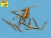 Aber 350L-25 Set of 20 pcs 28 mm (1,1in) L/75Mk.1 barrels for US Navy ships (1:350)