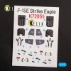 KELIK K72055 F-15E STRIKE EAGLE - INTERIOR 3D DECALS FOR REVELL KIT 1/72