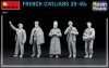 Miniart 38037 French Civilians 30-40s. (resin heads) 1/35