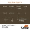 AK Interactive AK11373 Khaki green No.3 17ml
