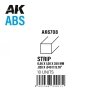 AK Interactive AK6708 STRIPS 0.50 X 1.00 X 350MM – ABS STRIP – 10 UNITS PER BAG