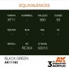 AK Interactive AK11160 BLACK GREEN – STANDARD 17ml