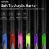DSPIAE MKF-03 Water-Based Soft Head Marker Fluorescent Yellow