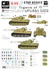 Star Decals 35-916 Tigers of sPzAbt 503 3 1/35