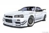 Aoshima 05986 Nissan Skyline GT-R R34 BNR3 1/24