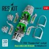 RESKIT RSU48-0337 F-105G Thunderchief cockpit (Basic edition with 3D decals) for HobbyBoss kit (3D Printed) 1/48