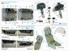 Quinta Studio QD32100 F/A-18F late / EA-18G 3D-Printed & coloured Interior on decal paper (Trumpeter) 1/32