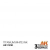 AK Interactive AK11230 TITANIUM WHITE – INK 17ml