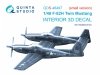 Quinta Studio QDS-48497 F-82H Twin Mustang 3D-Printed coloured Interior on decal paper (Modelsvit) (Small version) 1/48